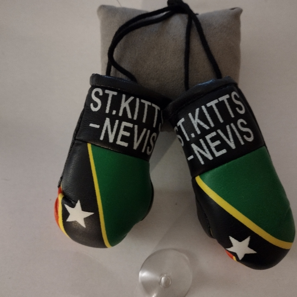 Mini glove with country flag and name.